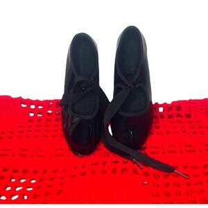 Trimfoot Girls Black Tap Shoes  10 M